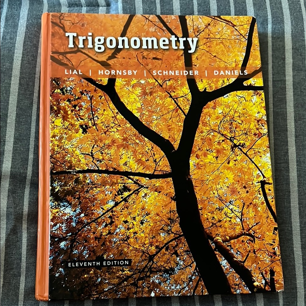 Trigonometry Hardcover Book with Orange and Black Cover